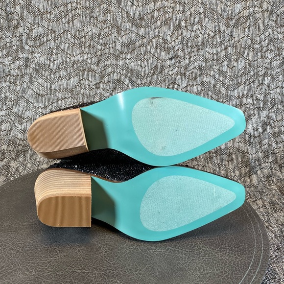 Betsey Johnson Emory Rhinestone Boots size 7 Black - Picture 9 of 10